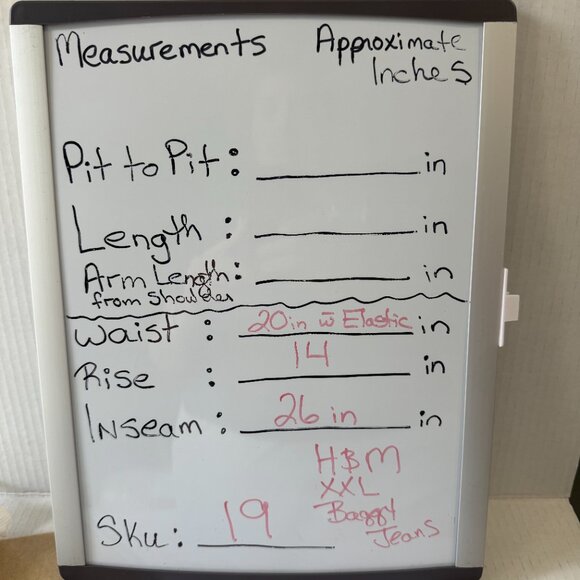 H&M Blue Wide Leg Pants - Picture 9 of 10